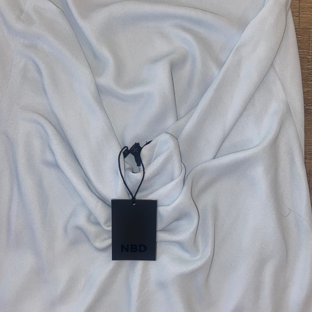 Revolve NBD Flora Dress - light blue halter - Picture 5 of 7